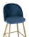 Стул барный Лион голубой велюр (Стул барный Лион голубой)