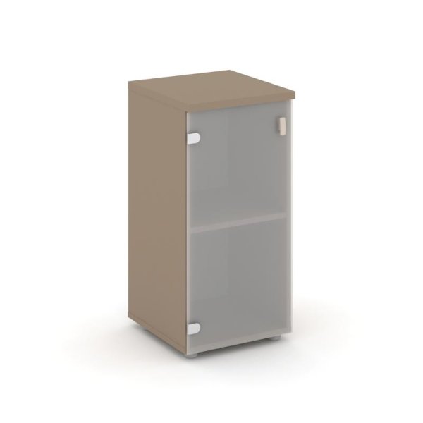 Шкаф низкий узкий левый ES.SU-3.2 (L) (400х420х823) (Латте/Сатин матовый)