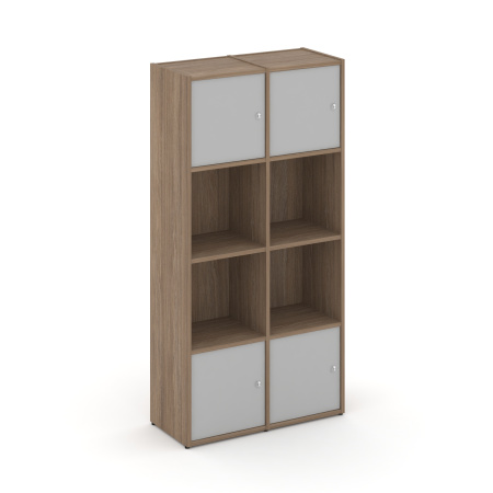 Стеллаж Locker Plus LK.K-005 798x350x1593 (Дуб Аризона | Серый)