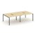 Рабочая станция 2-х сторонняя SN-4P.DRS-032 (2360х1232х750) (Тиквуд Светлый/Металл Антрацит)
