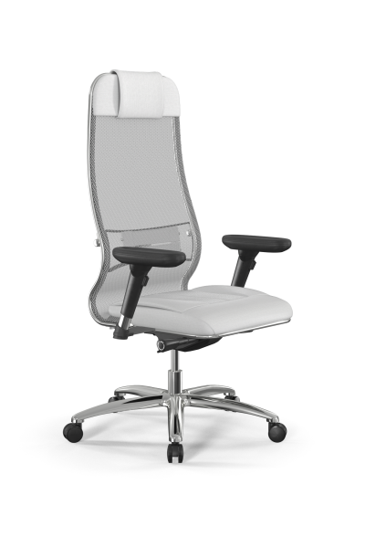 Кресло для руководителя Метта Samurai L1-2D - TS+Infinity /Uc00/Wm06/D13P(M26.B31.G20.W03) (Белый)