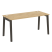 Стол рабочий на деревянных опорах Onix Wood OW.SP-4.7 1580x720x750 (Тиквуд Светлый/Дуб Темный)
