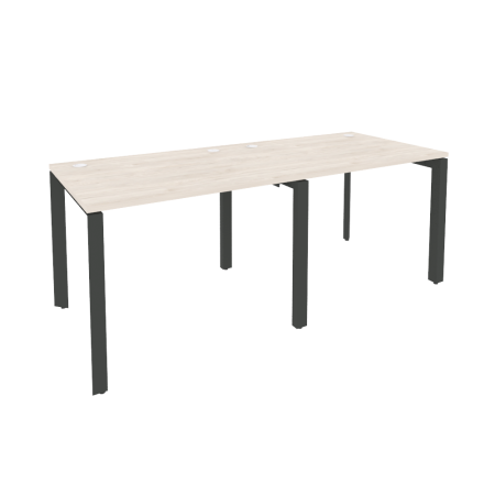 Рабочая станция на П-образном м/к Onix O.MP-RS-2.1.8 1960x800x750 (Денвер Светлый/Черный металл)