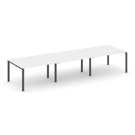 Стол переговорный SN-6P.SPRG-053.3 (4410х1180х750) (Белый/Металл Антрацит)