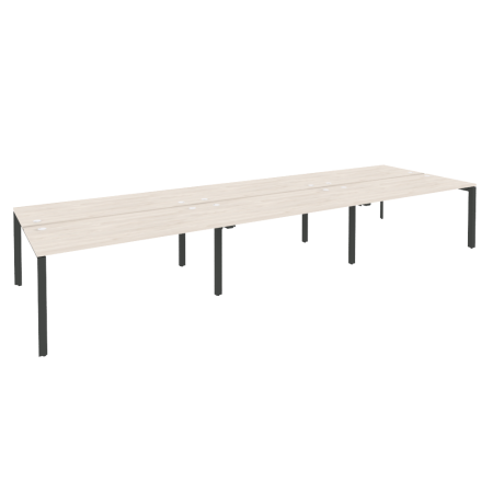 Рабочая станция на П-образном м/к Onix O.MP-D.RS-6.4.7 4740x1475x750 (Денвер Светлый/Черный металл)