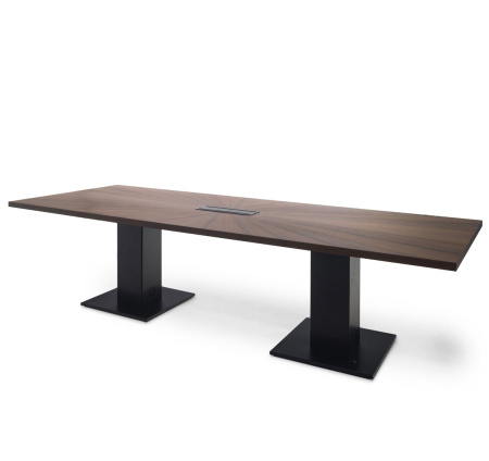 RENZ/TESLA Стол для переговоров L320 (Эвкалипт морен/Черный)