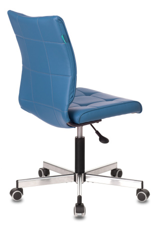 Кресло CH-330M синий Orion-03 эко.кожа крестов. металл хром (Синий)