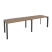 Рабочая станция на П-образном м/к Onix O.MP-RS-2.3.7 2760x720x750 (Тиквуд Темный/Белый Металл)