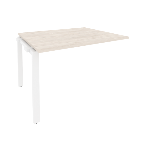 Проходной наборный элемент переговорного стола Onix O.MP-NPRG-2 1180x980x750 (Денвер Светлый/Белый Металл)