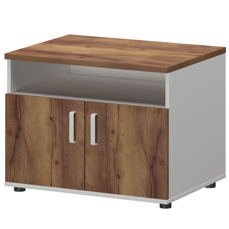 Тумба для оргтехники Смарт СМТ-2ДН Тип2 800x600x625 (Белый/Таксония)