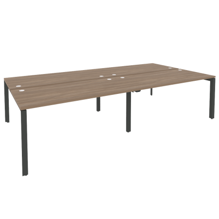 Рабочая станция на П-образном м/к Onix O.MP-D.RS-4.4.8 3160x1635x750 (Дуб Аризона/Черный металл)