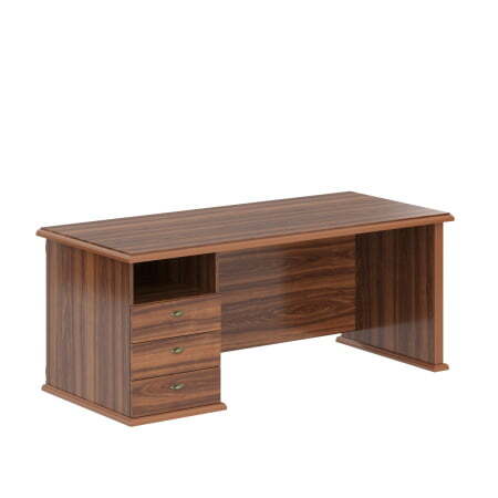 Стол руководителя однотумбовый (правый Raut RDT 188R 1800x800x750 (Орех Даллас)