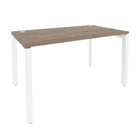 Стол рабочий на П-образном м/к Onix O.MP-SP-3.8 1380x800x750 (Тиквуд Темный/Белый Металл)