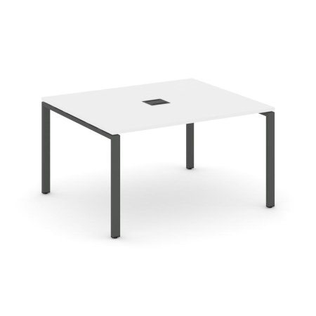 Стол переговорный SN-6P.SPRG-032 (1180х1180х750) (Белый/Металл Антрацит)