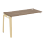 Наборный элемент рабочей станции на деревянных опорах Onix Wood OW.1.NRS-3.7 1380x720x750 (Тиквуд Светлый/Дуб Темный)