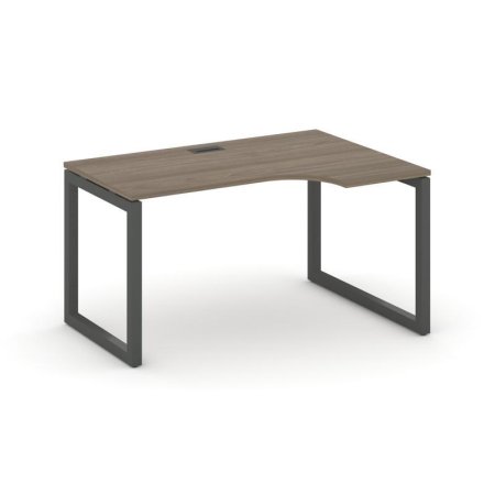 Стол рабочий эргономичный SN-5O.SPA-001(R) (1380х600/980х750) (Вяз Благородный/Металл Антрацит)