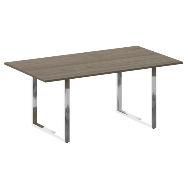 Стол переговорный на О-обр. м/к БО.ПРГ-180 1800x1000x750 (Вяз Благородный/Нерж. Сталь)