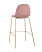 Стул барный Валенсия велюр пыльно-розовый золотые ножки (Стул барный Валенсия пыльно розовый)