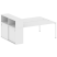 Рабочая станция с опорным шкафом-купе Metal System Style БП.РС-СШК-2.5 2210x1475x1098 (Дуб Наварра/Серый металл)