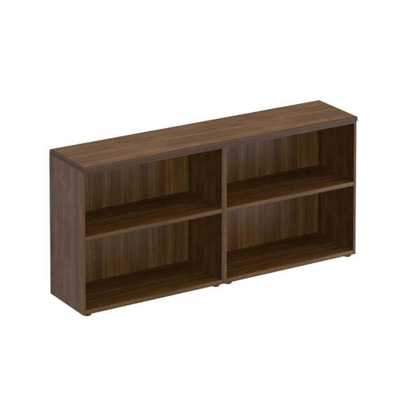 Стеллаж низкий 4-створчатый с топом (без дверей) Mark МК 751 1804x404x850 (Орех тоскана)