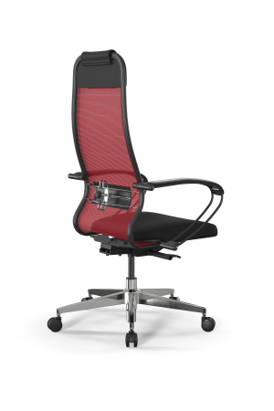 Кресло для руководителя Метта SynchroSit 10 B1-111K - X2+UMF(X1) /Ub00/Wh00/K1bL(M23.B22.G18.W03) (Красный | Черный)