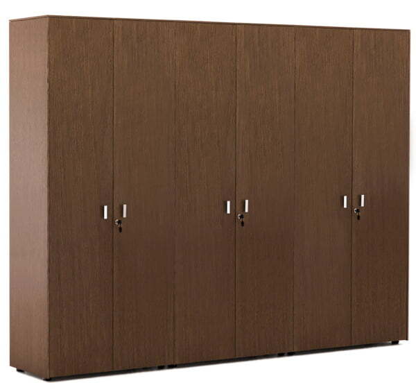 EXE Шкаф для бумаг с гардеробом 101 732 (Орех/Хром)