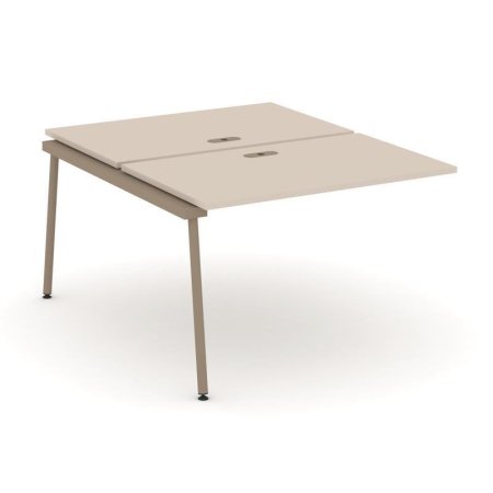 Двойной наборный элемент рабочей станциии ES.2.NRS-2-LK (1180х1500х750) (Капучино/Металл Латте)