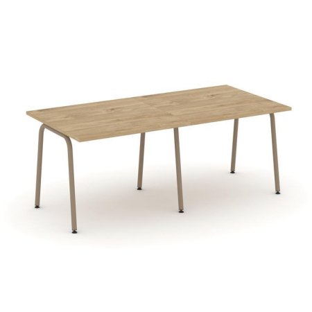 Стол переговорный ES.PRG-2.1-K (1960х980х750) (Тиквуд Светлый/Металл Латте)