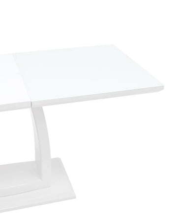 Стол обеденный Орлеан раскладной 140-170*80 глянцевый белый (Стол обеденный Орлеан белый)