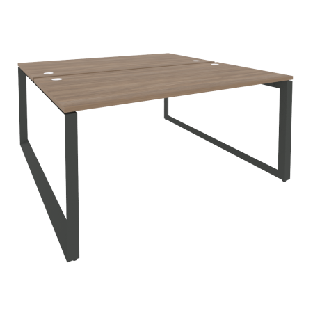 Рабочая станция на О-образном м/к Onix O.MO-D.RS-2.4.8 1580x1635x750 (Дуб Аризона/Черный металл)