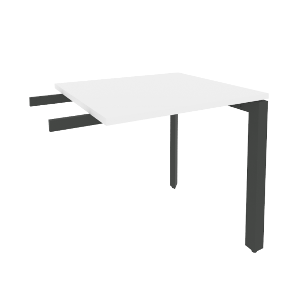 Брифинг-приставка на П-образном м/к Onix O.MP-BR-7 780x720x750 (Белый Бриллиант/Черный металл)