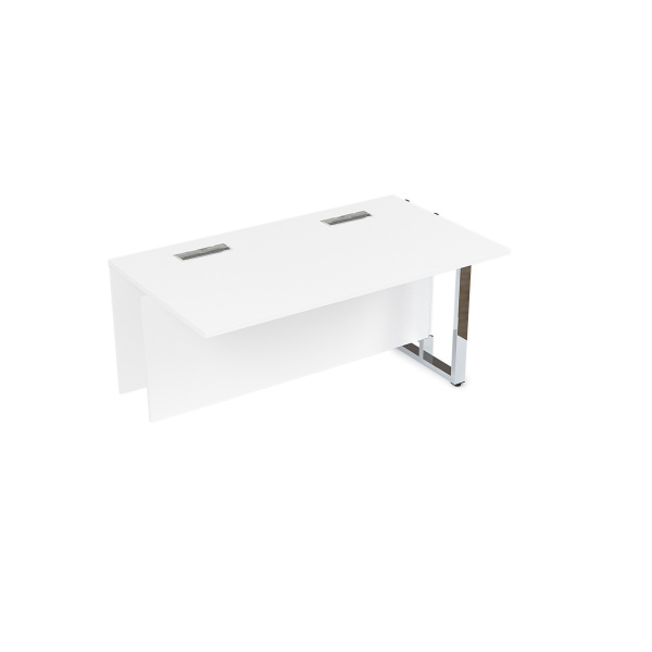 16СПС.192 Стол прямой бенч, средний модуль  (1200x900x750) (Белый Премиум | Металл Глянец)