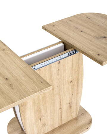 Стол Barrel 110-145*70 дуб/белый (Стол обеденный BARREL дуб)