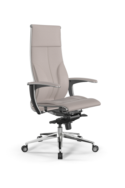 Кресло для руководителя Метта Samurai L1-10U - Infinity /Kc06/Nc06/U0mL-mL(M06.B35.G11.W04) (Светло-бежевый)