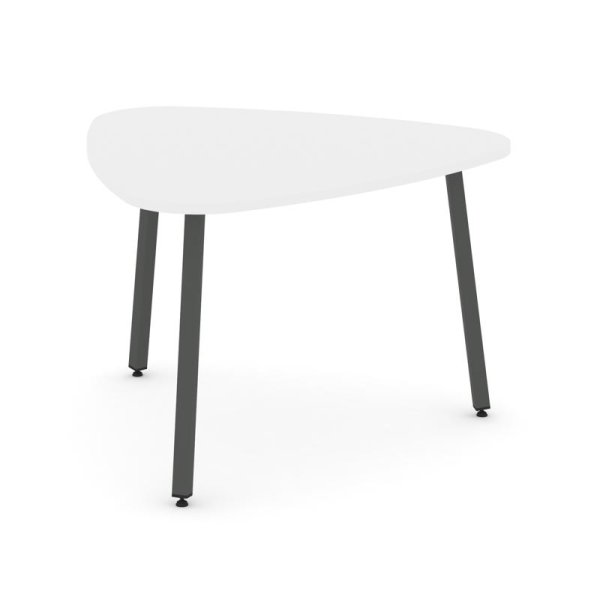 Стол переговорный SN-4.SPRG-71.3 (1200х1200х750) (Белый/Металл Антрацит)