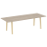 Стол переговорный на деревянных опорах Onix Wood Direct OW.PRG-25 2580x980x750 (Тиквуд Темный/Дуб Светлый)