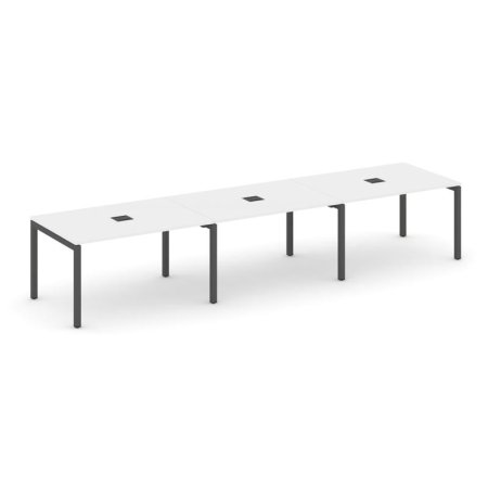 Стол переговорный SN-5P.SPRG-023 (4410х980х750) (Белый/Металл Антрацит)