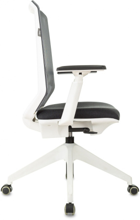 Кресло MC-W611NL серый TW-04 38-417 сетка/ткань крестов.4-луч. пластик пластик белый (Серый)