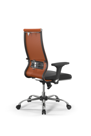 Кресло для руководителя Метта Sit 10 B2-163D - T+Extra /Km00/Wm12/D02P(M09.B21.G20.W01 (Черный | Оранжевый)
