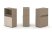 Тумба одиночная + низкая надставка ES.NB.1N-2 (750х410х1135) (Латте/Тиквуд Светлый)