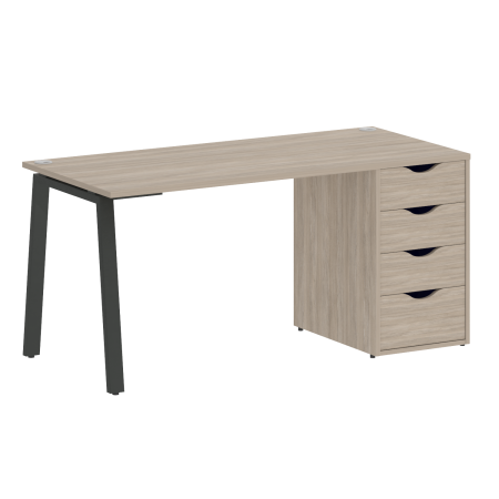 Стол письменный VR.SP-3-158.4.A 1580x720x750 (Дуб Аттик/Антрацит Металл)