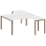 Рабочая станция криволинейная Metal System Style БП.РАС-СА-2.4 1600x2435x750 (Дуб Наварра/Серый металл)