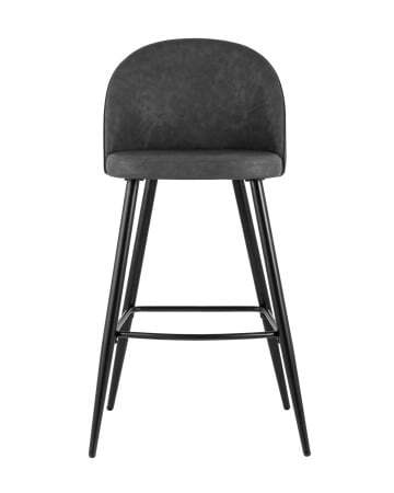 Стул барный Лион темно-серая экокожа (Стул барный Лион темно-серый)