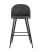 Стул барный Лион темно-серая экокожа (Стул барный Лион темно-серый)