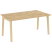 Стол переговорный на деревянных опорах Onix Wood OW.PRG-1.4 1580x980x750 (Тиквуд Светлый/Дуб Темный)