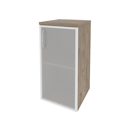 Шкаф низкий узкий правый Onix O.SU-3.2RR 400x420x823 (Тиквуд Темный)