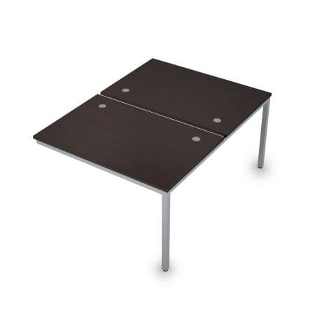 6МБК.288 Сдвоенные бенч-системы, конечный модуль (1200x1635x750) (Венге/Алюминий матовый)