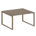 Переговорный стол 1 столешница Metal System Style БО.ПРГ-1.3 1400x1235x750 (Дуб Наварра/Серый металл)
