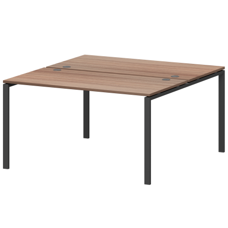 Бенч двойной на 2 рабочих места Арго-М АМБ-004.60 1600x1236x760 (Темный шимо/Антрацит)