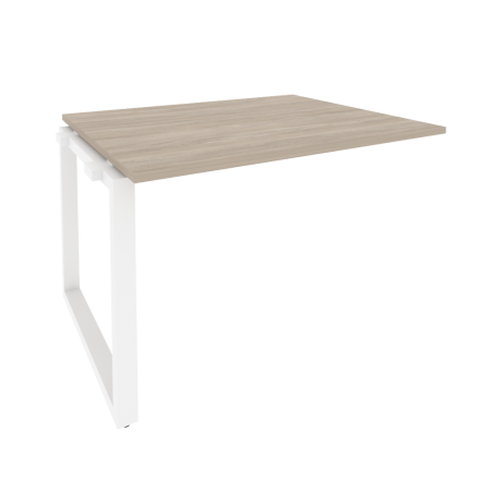 Проходной наборный элемент переговорного стола Onix O.MO-NPRG-2 1180x980x750 (Дуб Аттик/Белый Металл)